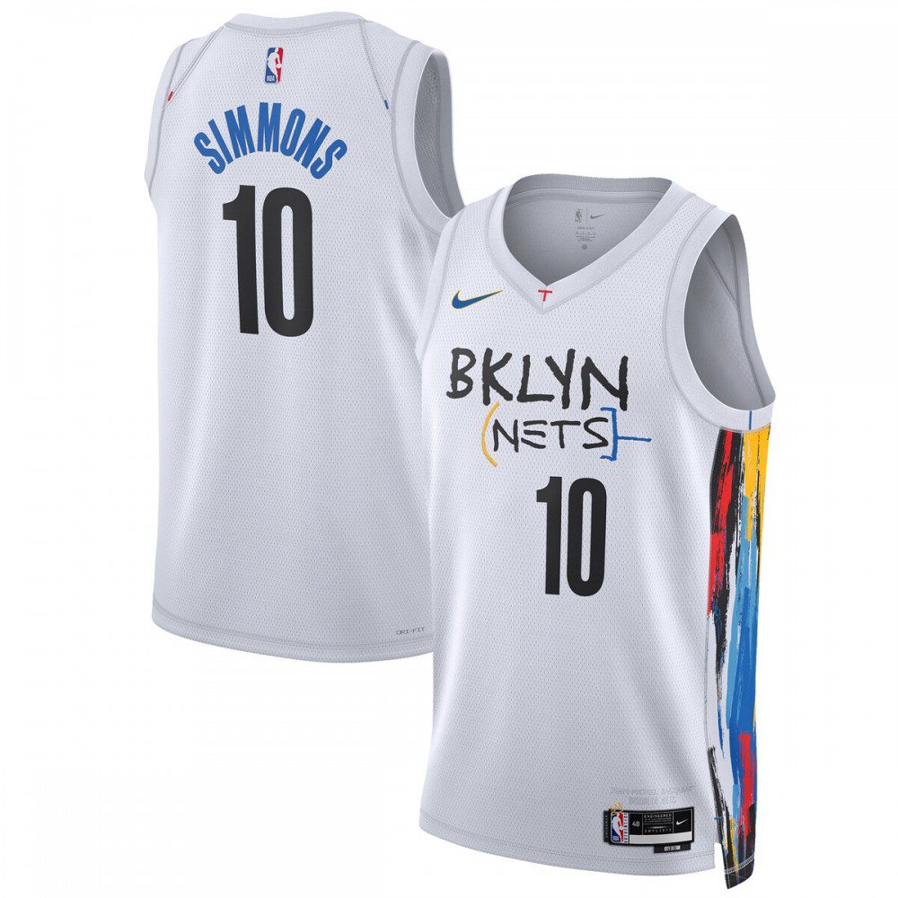 Ben Simmons Brooklyn Nets Unisex 2022/23 Swingman Jersey - City Edition - White-Pro Kit Vault | Brand New 26/27 Sports Jerseys